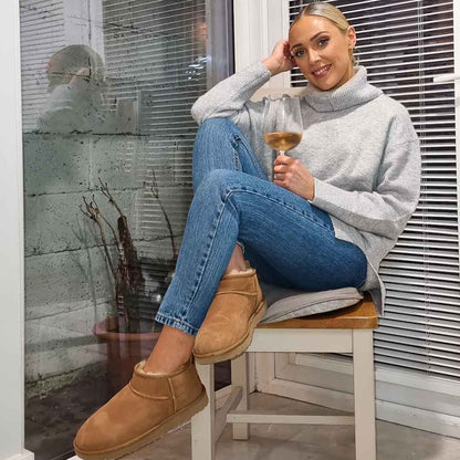 Dámské zimní válenky s platformou LUXE