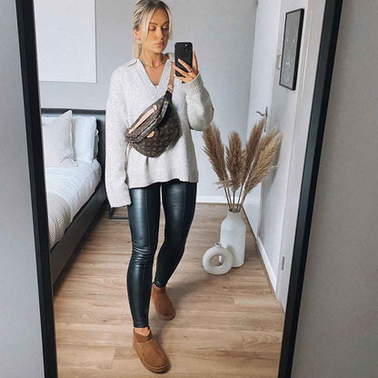 Dámské zimní válenky s platformou LUXE