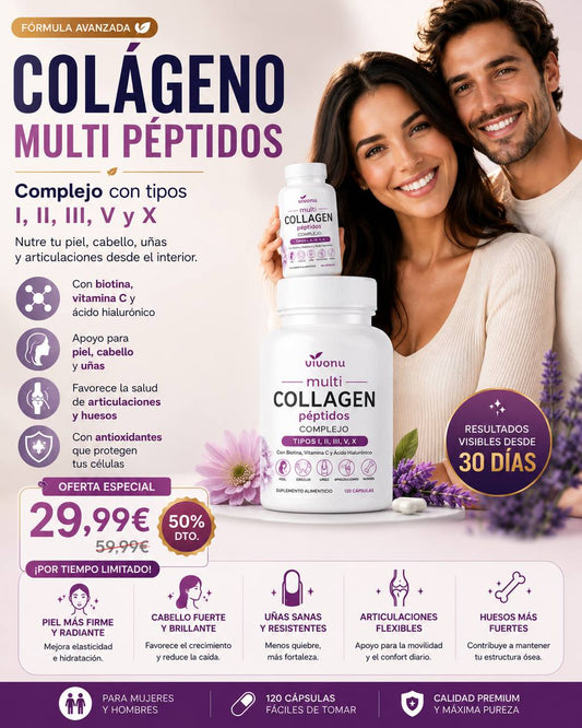 ¿NOTAS TU PIEL APAGADA, ARRUGAS O PÉRDIDA DE FIRMEZA? 60 Capsulas